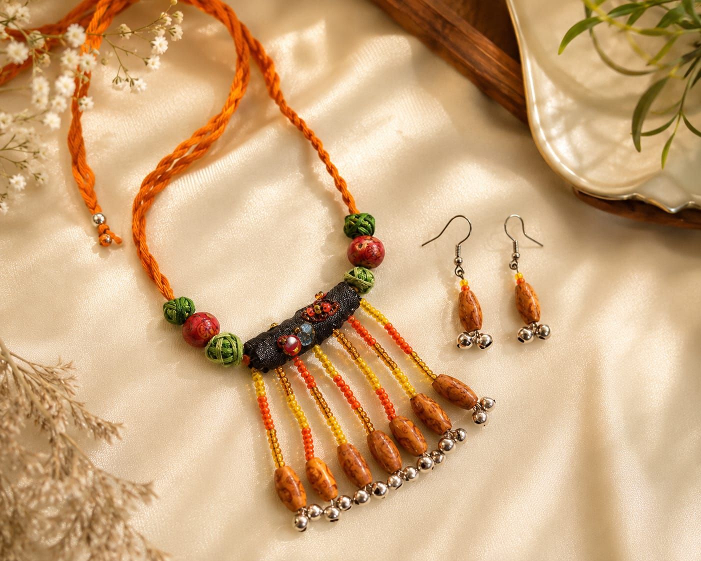 Aarohi Handcrafted Artisan Ethnic Statement Necklace Set
