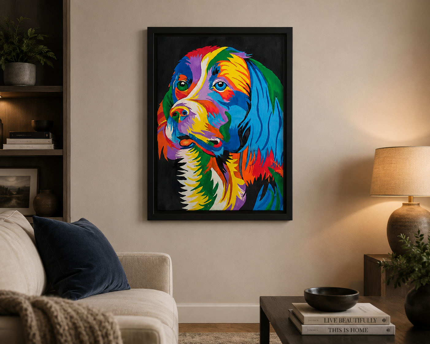 Abstract Art of Dog - detail view