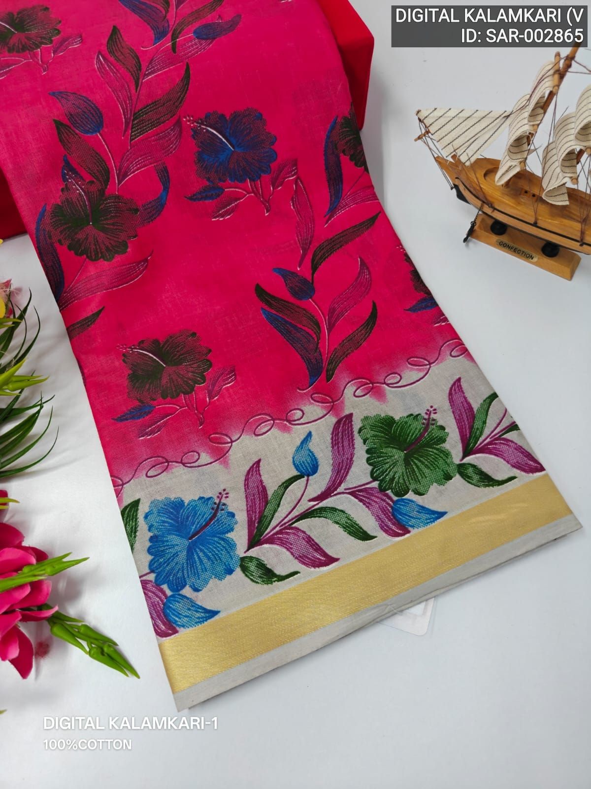 Artisan Digital Print Kalamkari Designer Saree