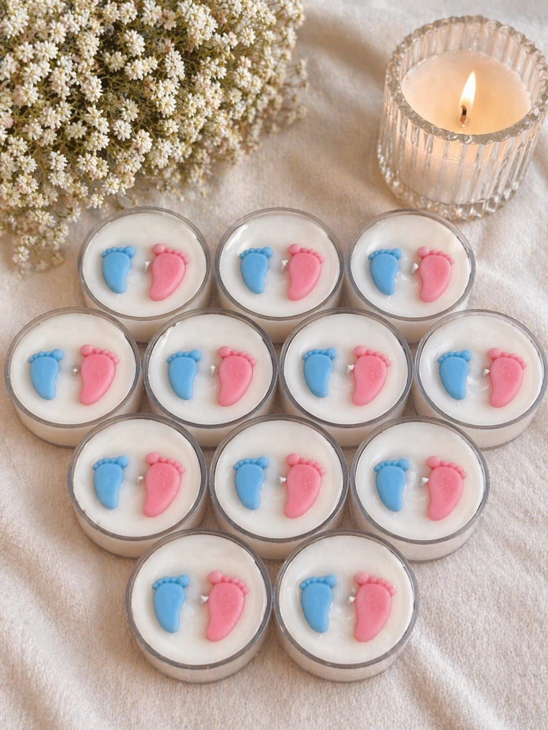 Handpoured Soy Wax Baby Shower Celebration Candle