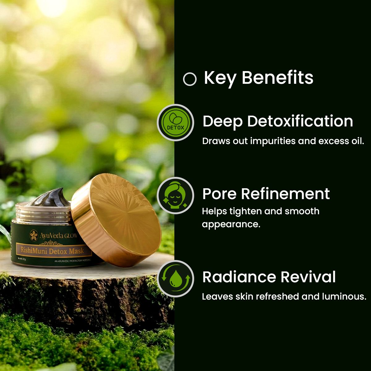 RishiMuni: Ayurvedic Detox Face Mask - Benefits