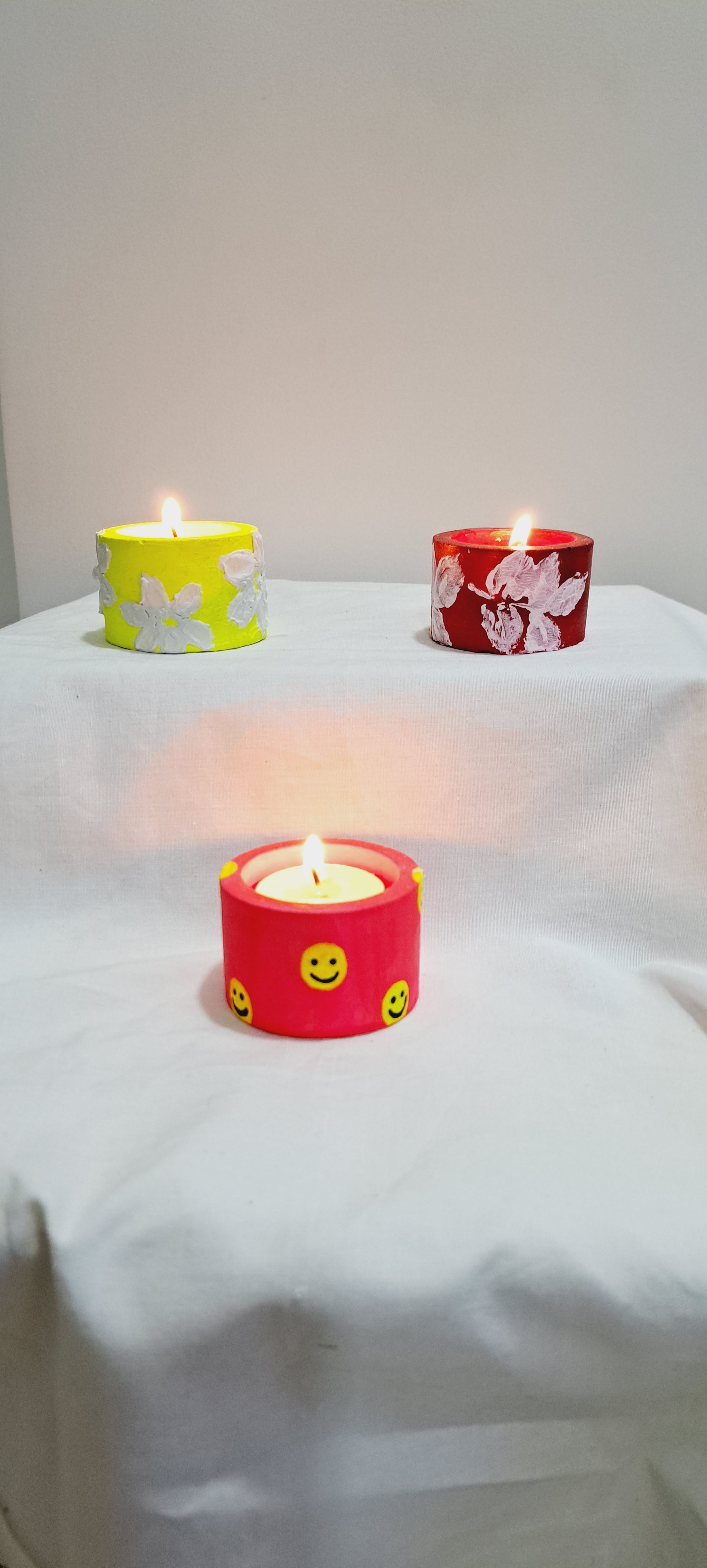 Handcrafted Minimalist Concrete Candle Jar / Container
