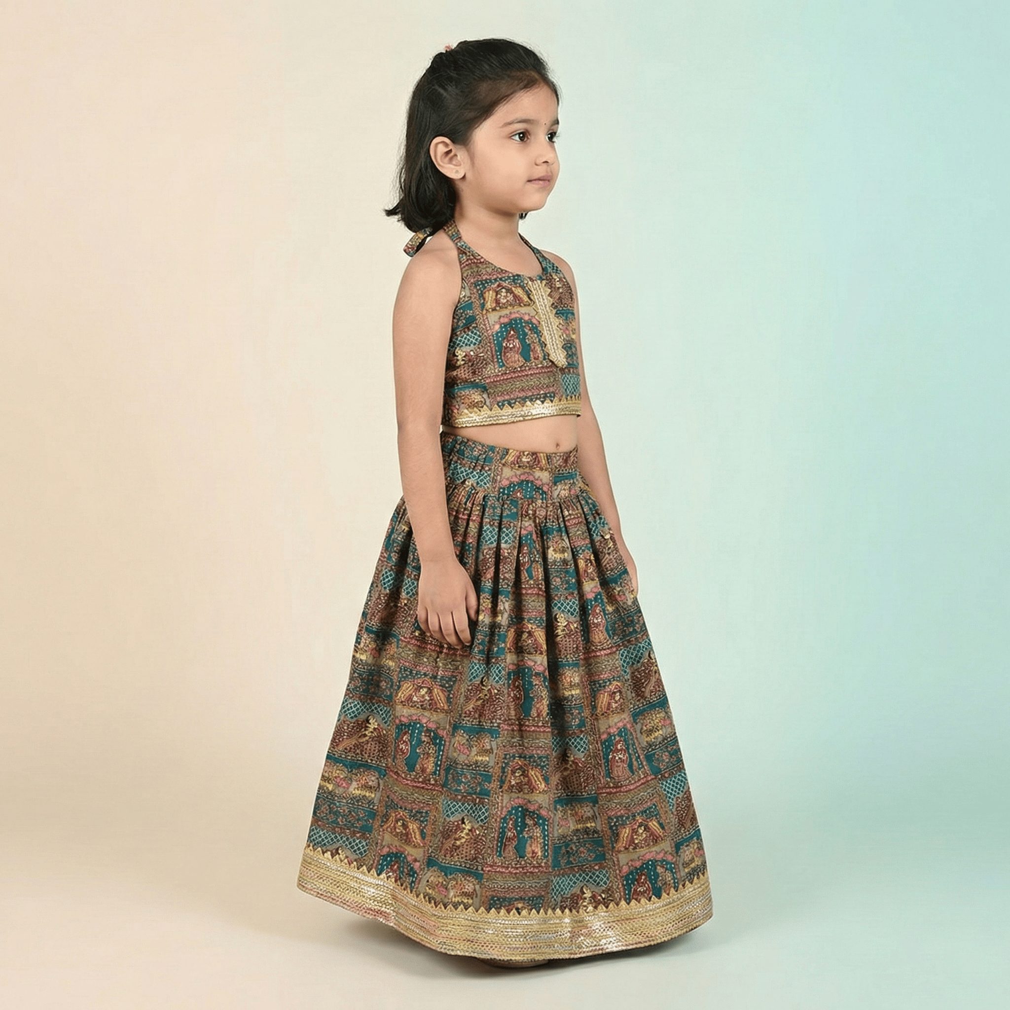 Ethnic Skirt Top Set - image 3