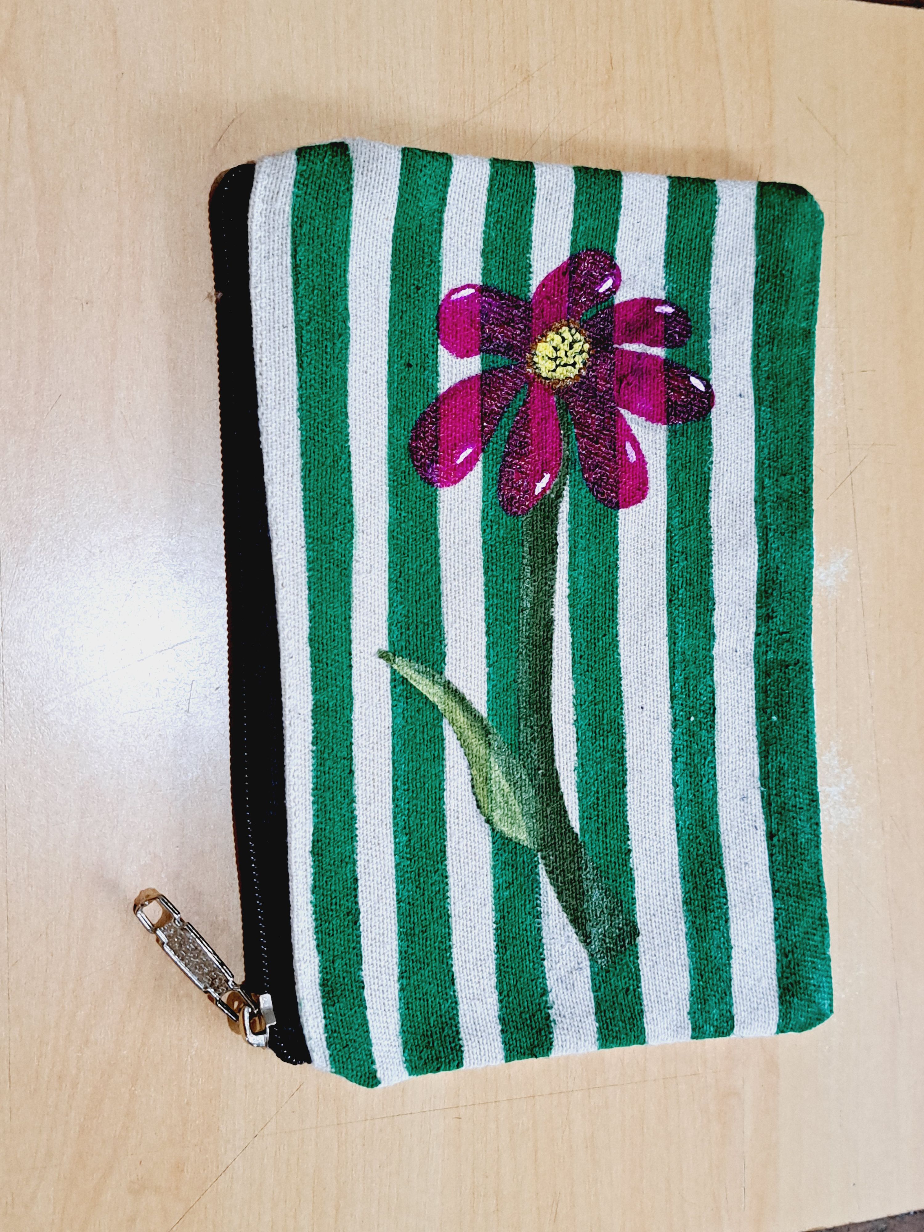Handpainted Cotton Pouch