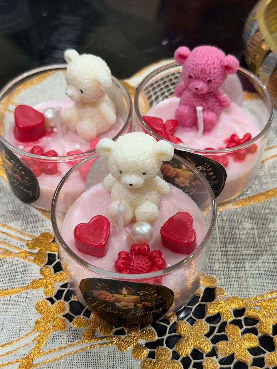 Nature blooms-Handmade decorative candles for all occasions - in use