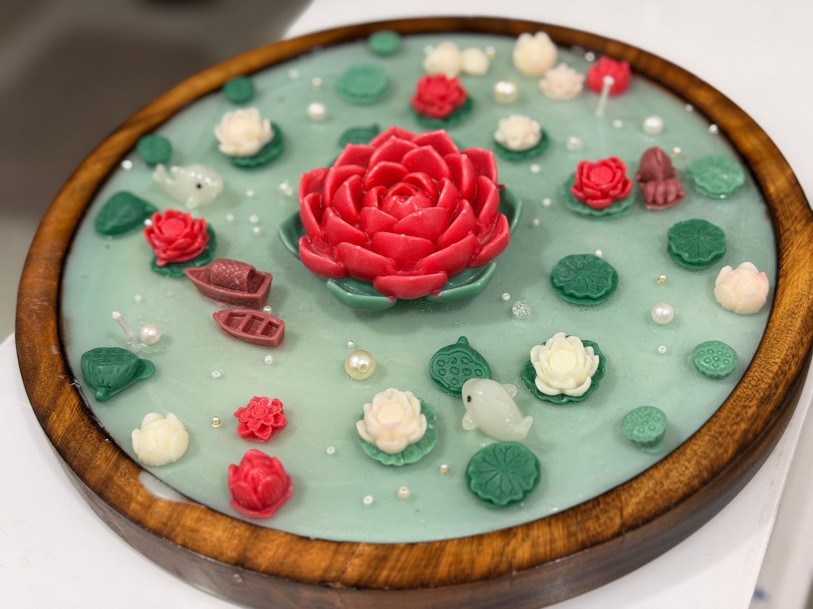 Nature blooms-Handmade decorative candles for all occasions - in use