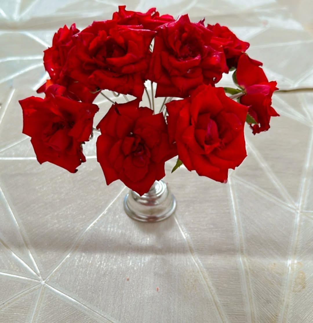 German Silver Trishul Flower Stand (1Pcs)