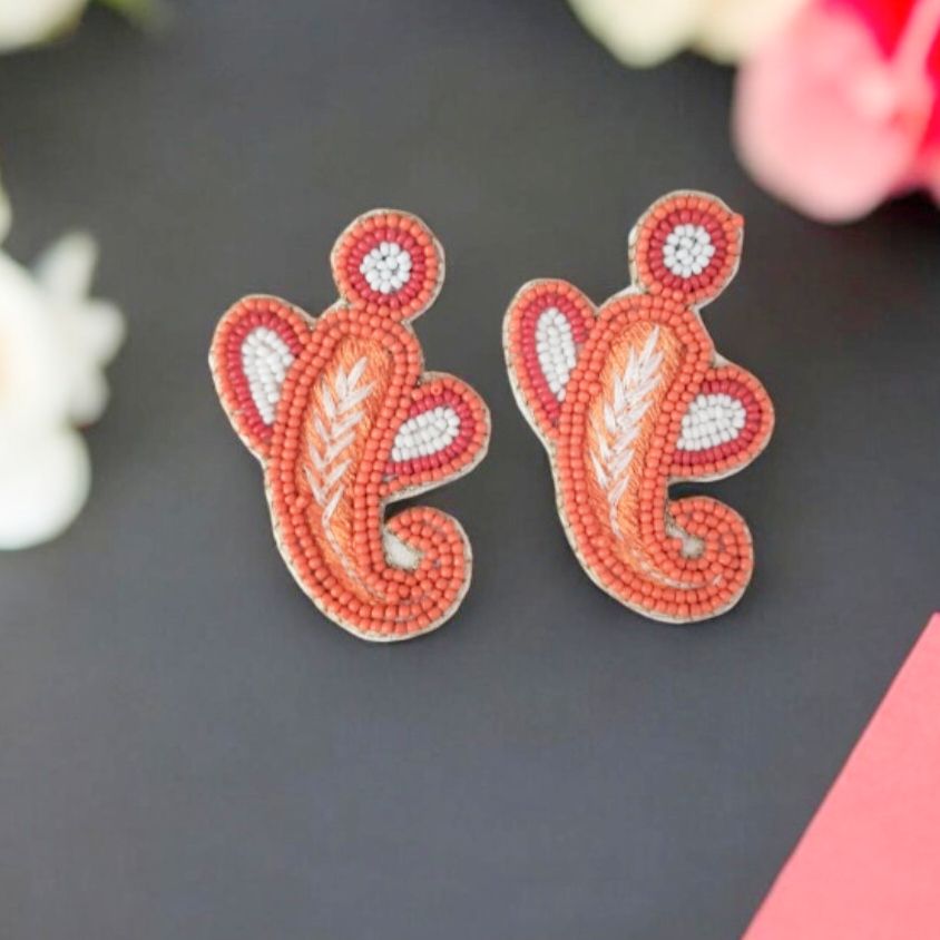 Handmade Mini Ganesha Earrings