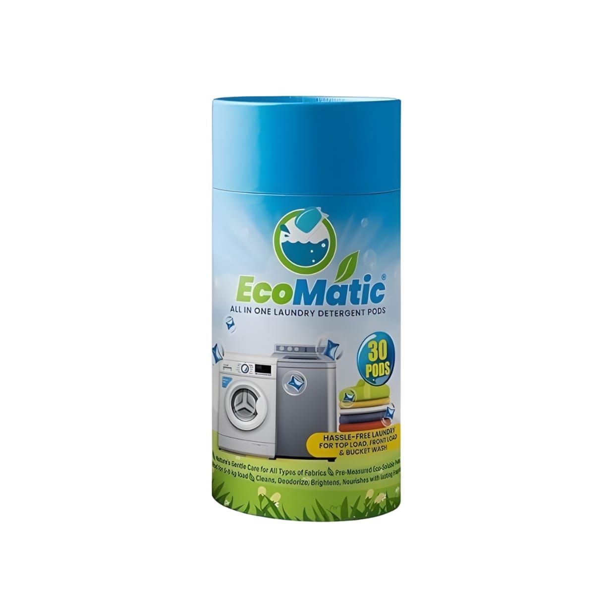 Ecomatic All-in-One Detergent Laundry Pods (Pack of 15)