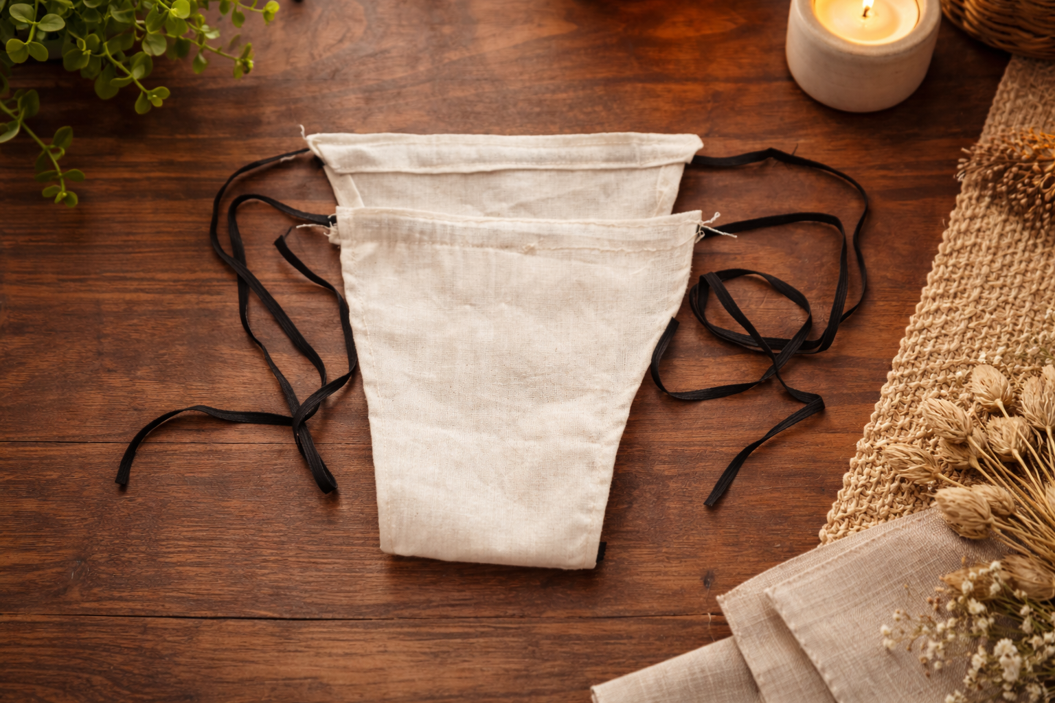 Organic cotton underwear for women, breathable, comfort, pure cotton  - back view