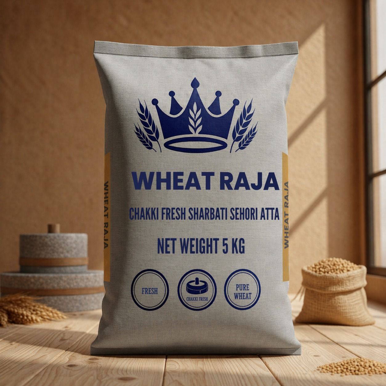 MP Sehore Premium Sharbati Atta – 5 KG
