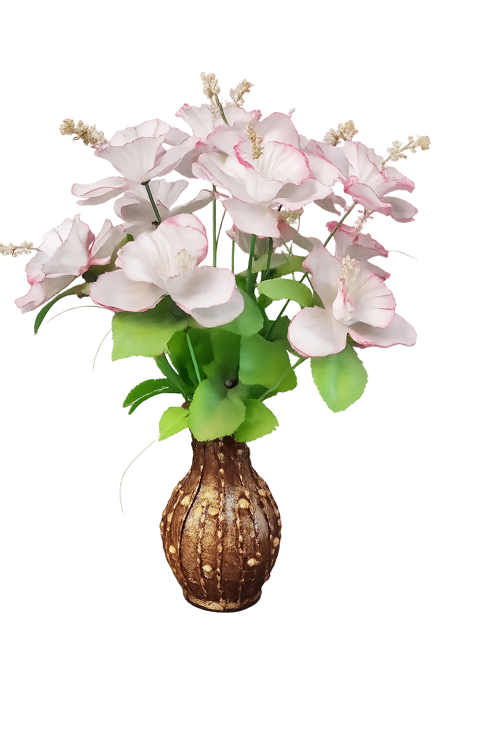 Handcrafted Antique-Finish Terracotta Clay Flower Vase