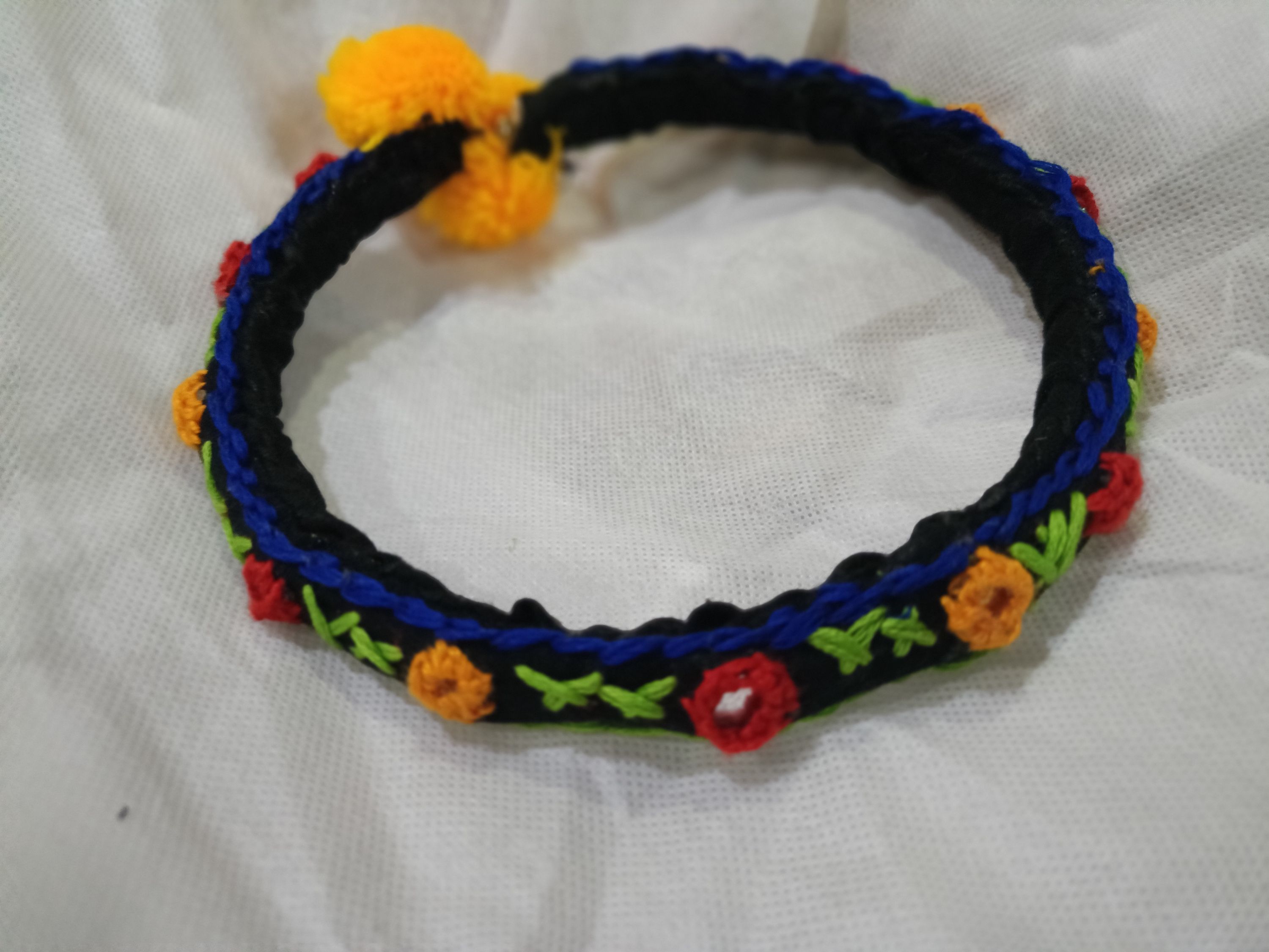 Handmade Artisan Crochet Statement Necklace
