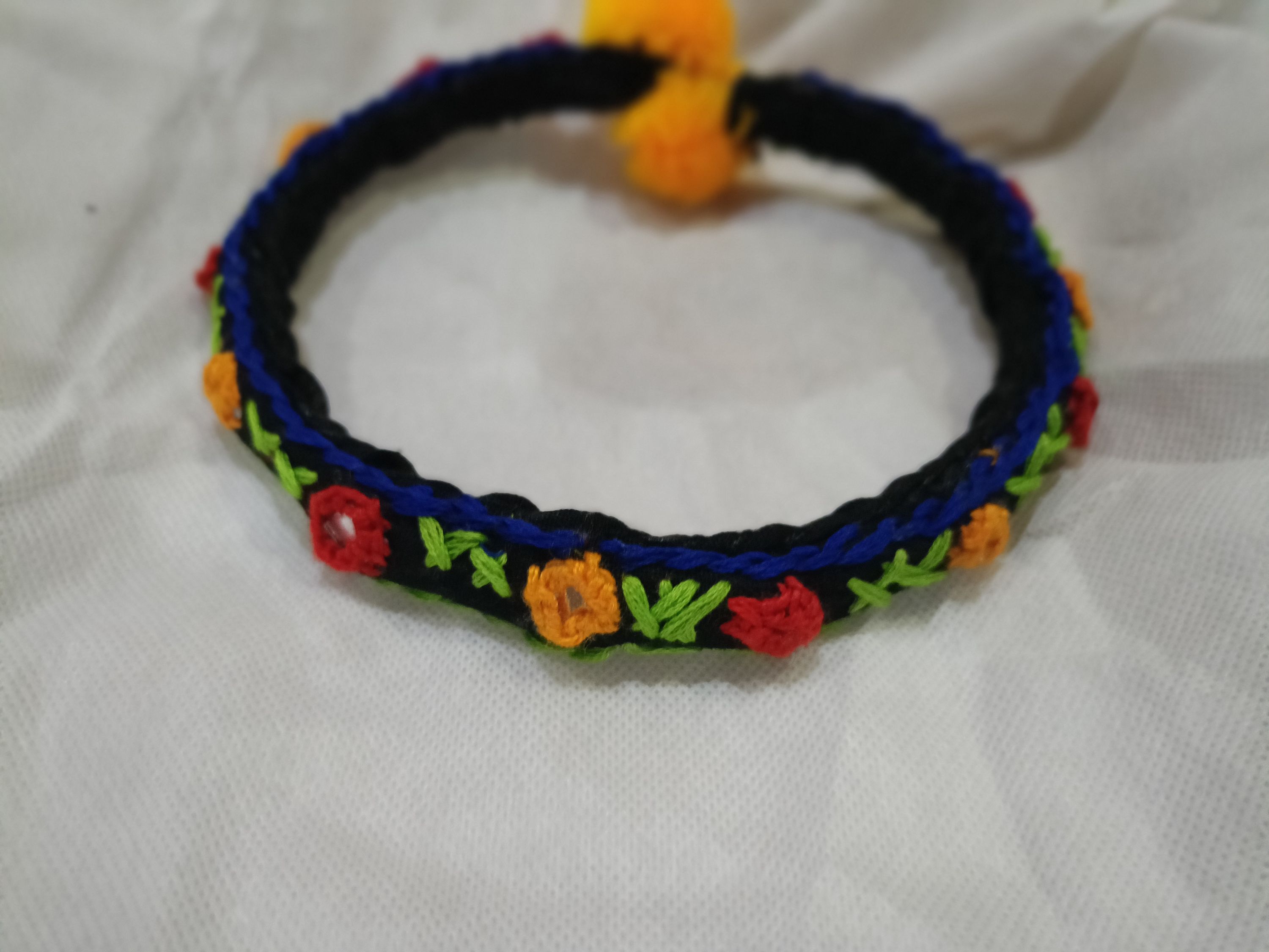 Crochet Necklace  - back view