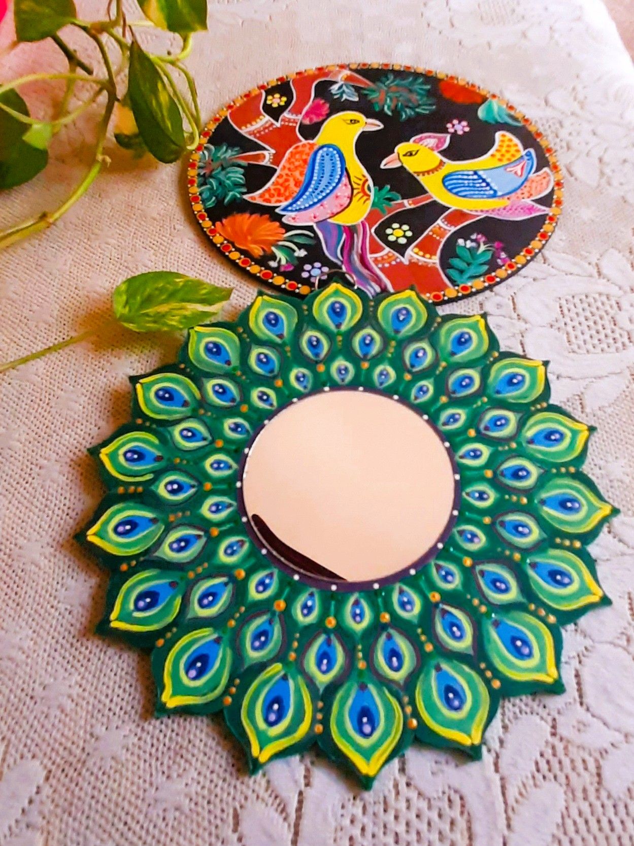 Birds of Paradise (Set of 2) 8 inches wall plates - Main physical image