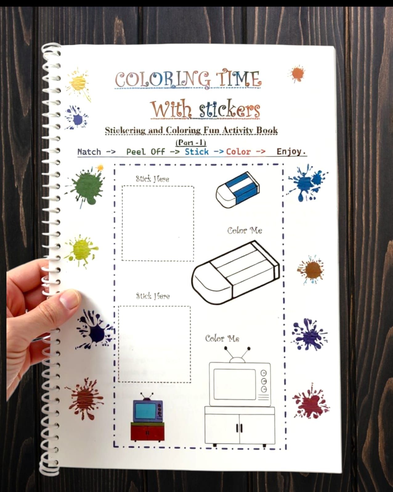 Fun Time Children's Sticker and Coloring Activity Book