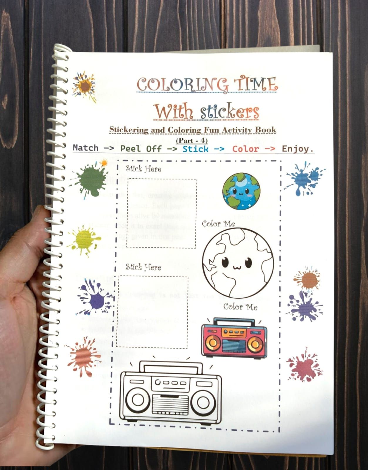 Fun Time Children's Sticker and Coloring Activity Book