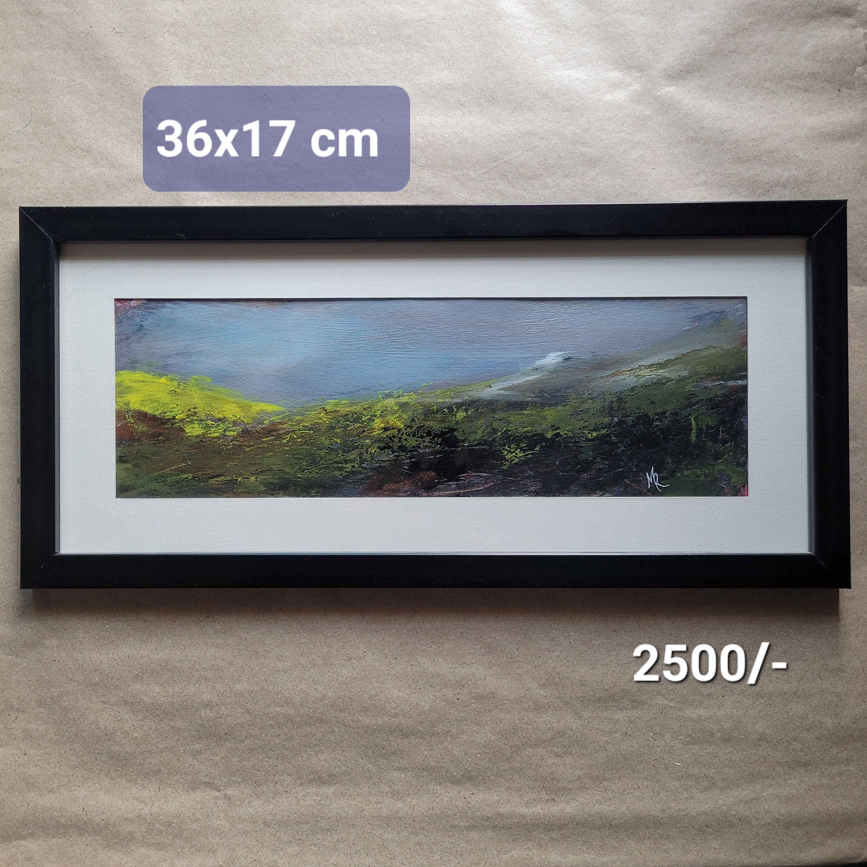 Original Mixed Media Landscape Painting - "Layered Intuition