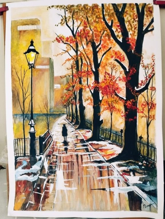 A walk through golden silence