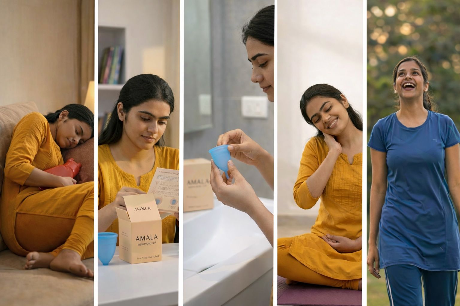 AMALA Eco friendly, reusable menstrual cup - detail view