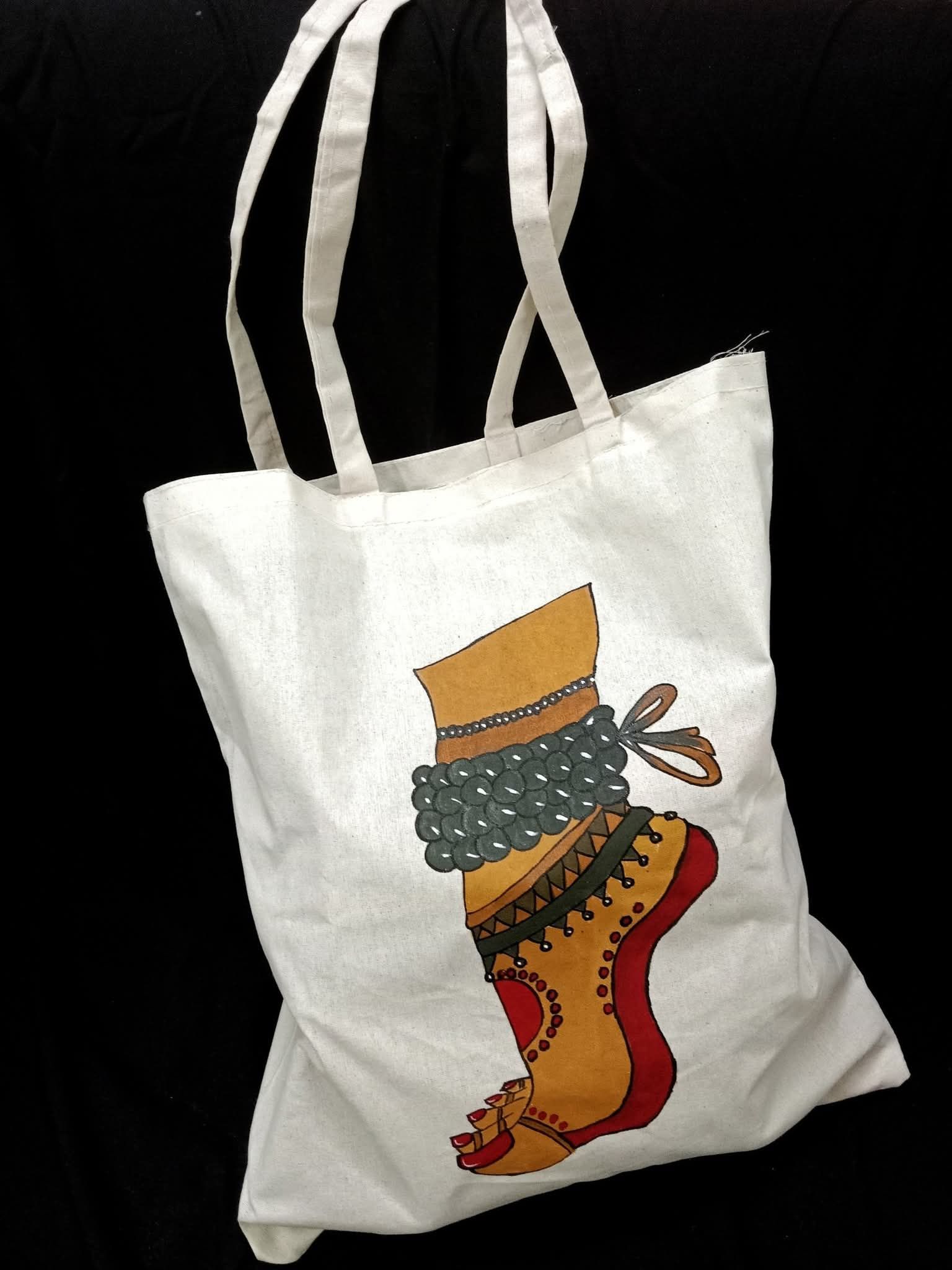 Handpainted Sarees  - back view