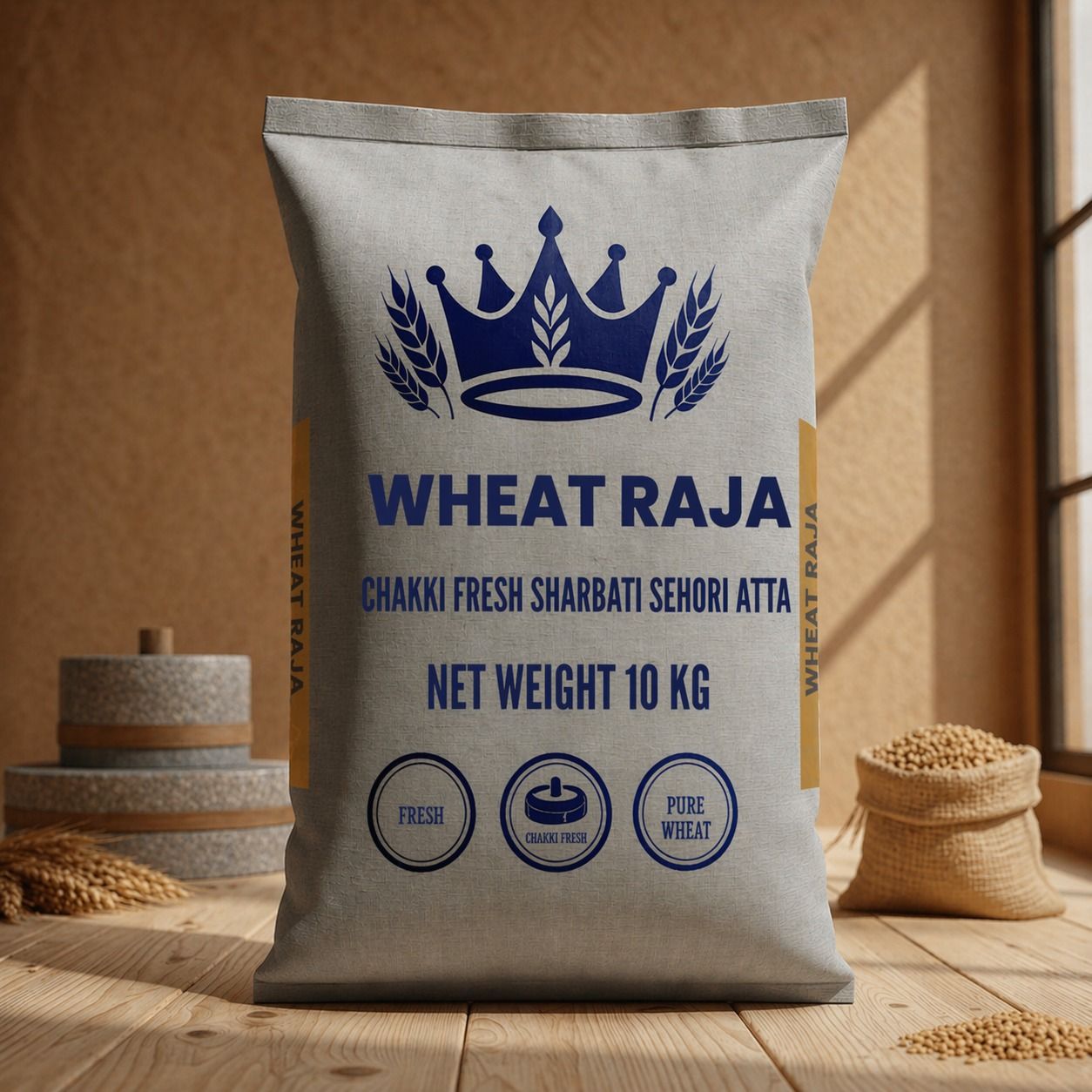 MP Sehore Premium Sharbati Atta – 5 KG × 2