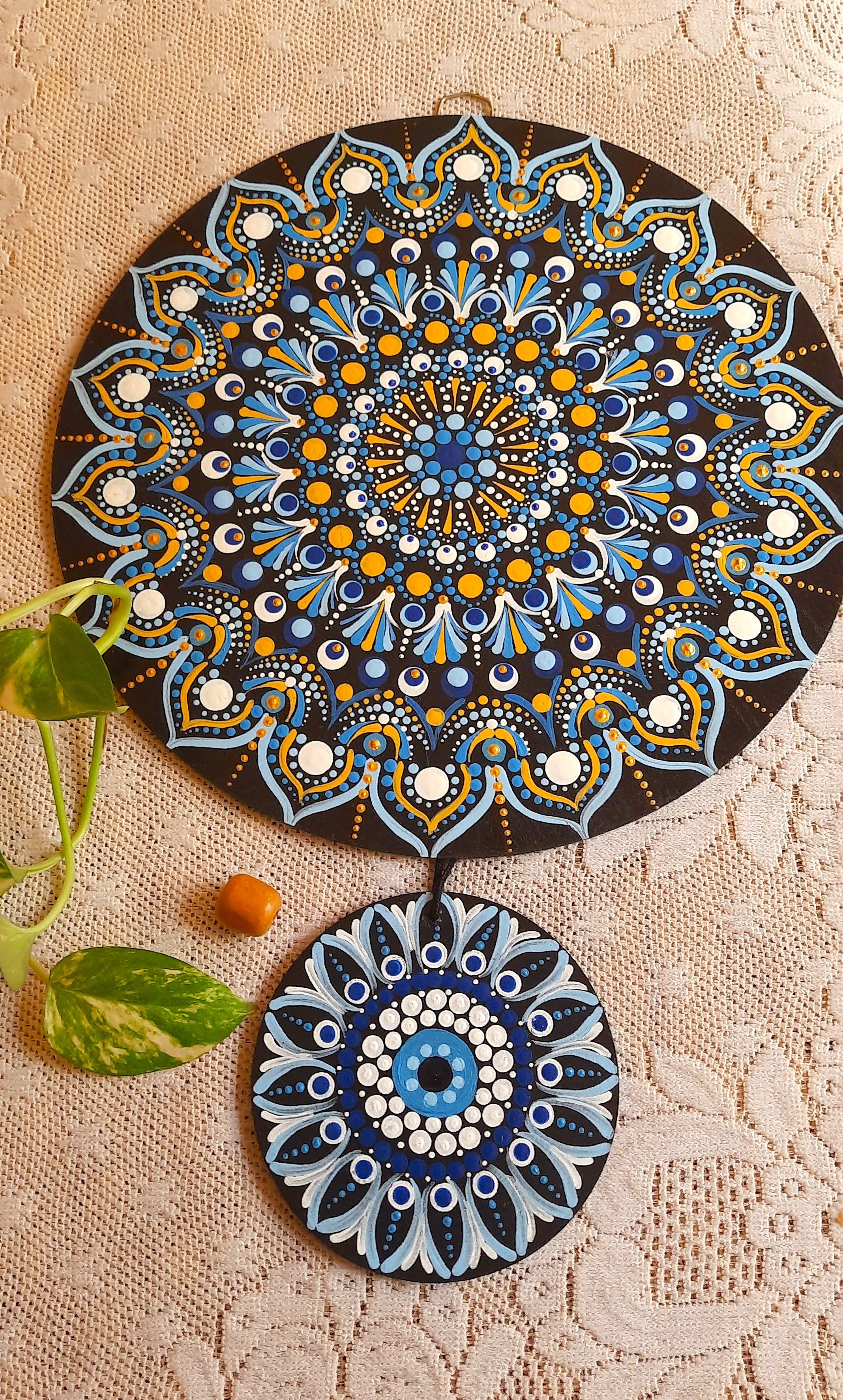 Evil Eye Floral Combo Hanging Ornament