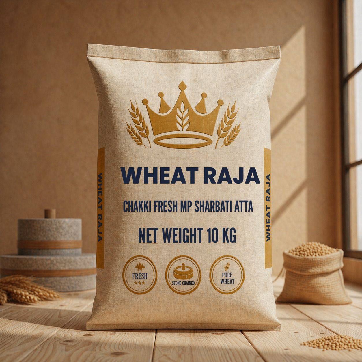 MP Select Sharbati Atta – 5 KG × 2