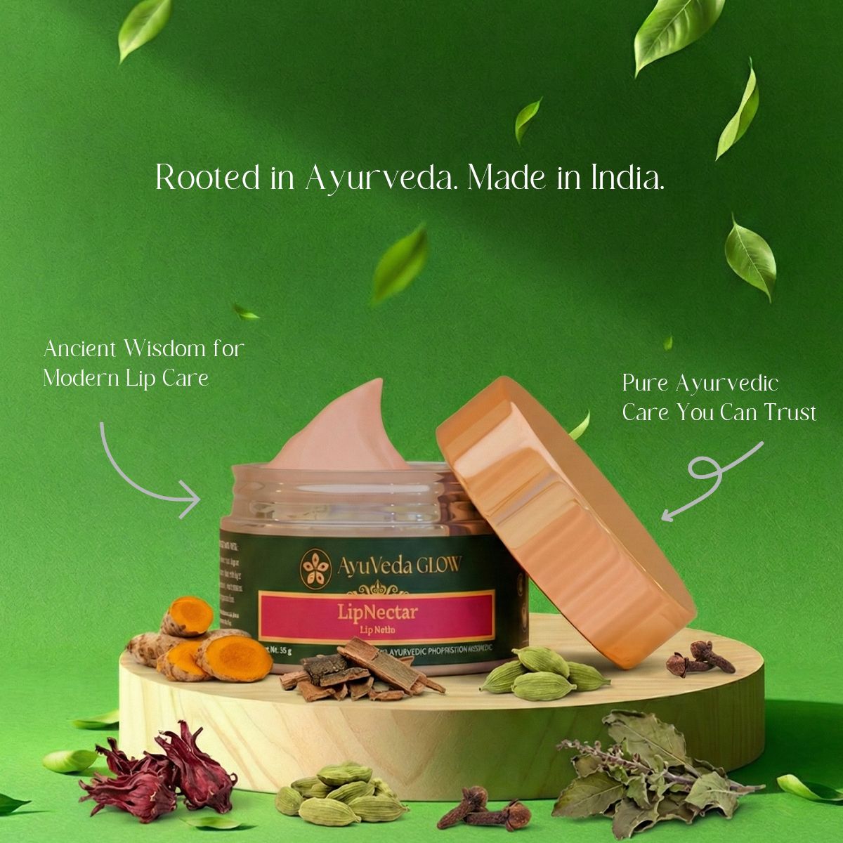 LipNectare: Ayurvedic Lip Balm - close-up