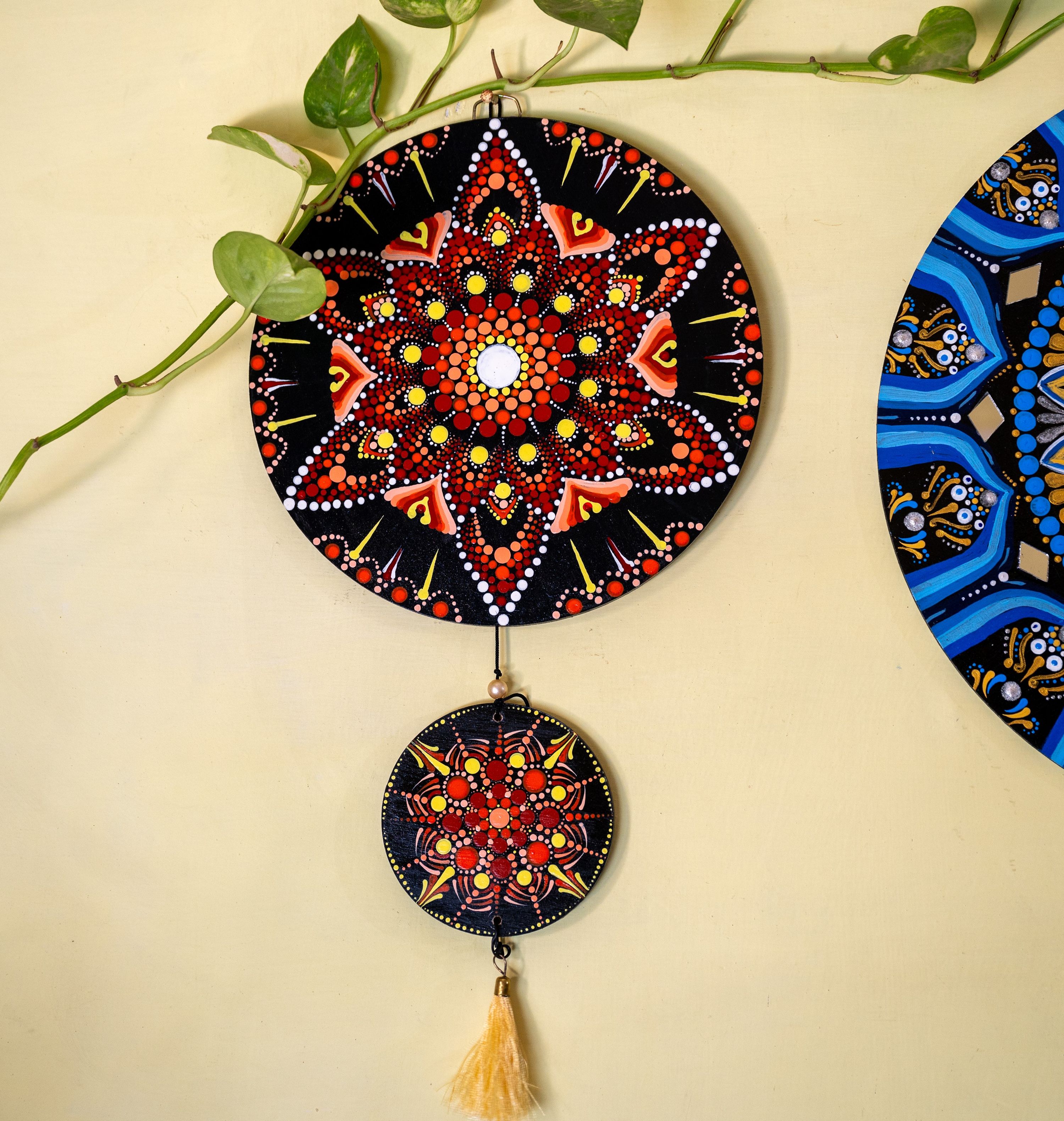 Tejas Mandala Combo - Distant view on wall