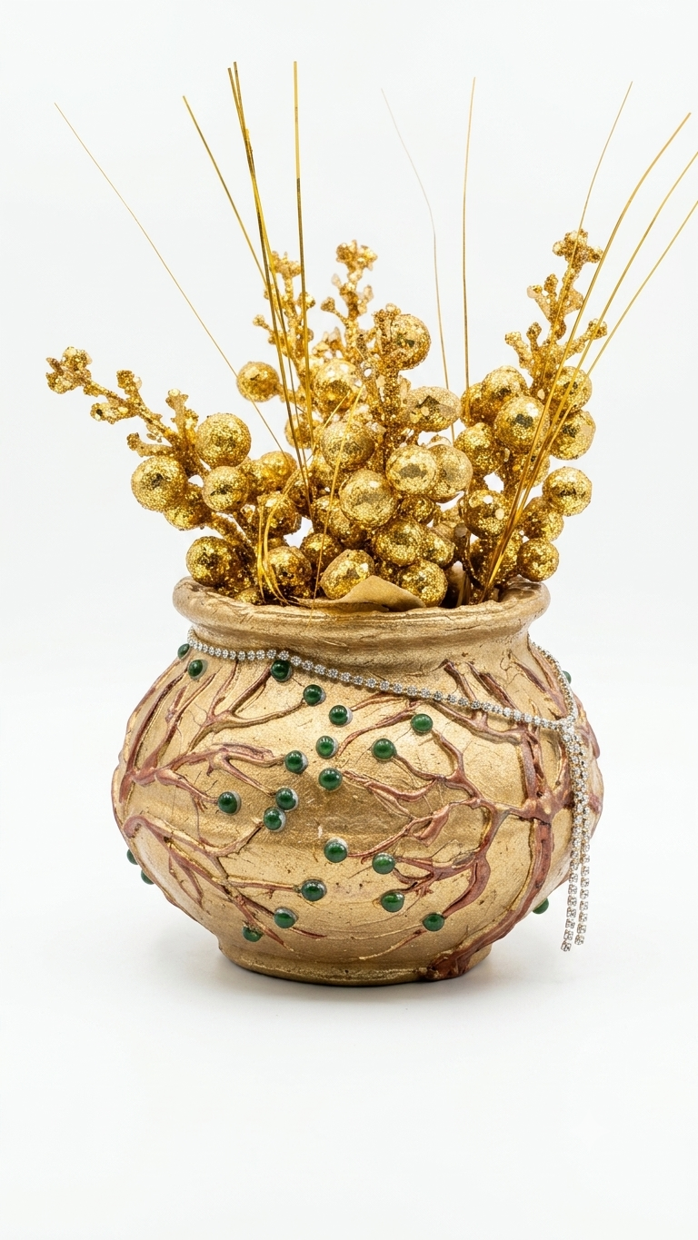 5 inches handcrafted and hand painted terracotta/clay/mitti/earthen…
