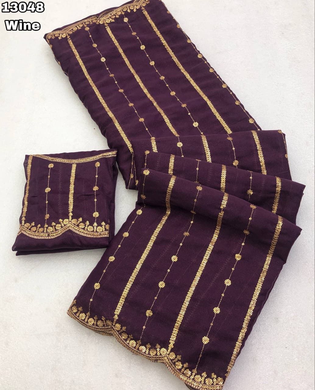 Soft Space Silk saree - in use