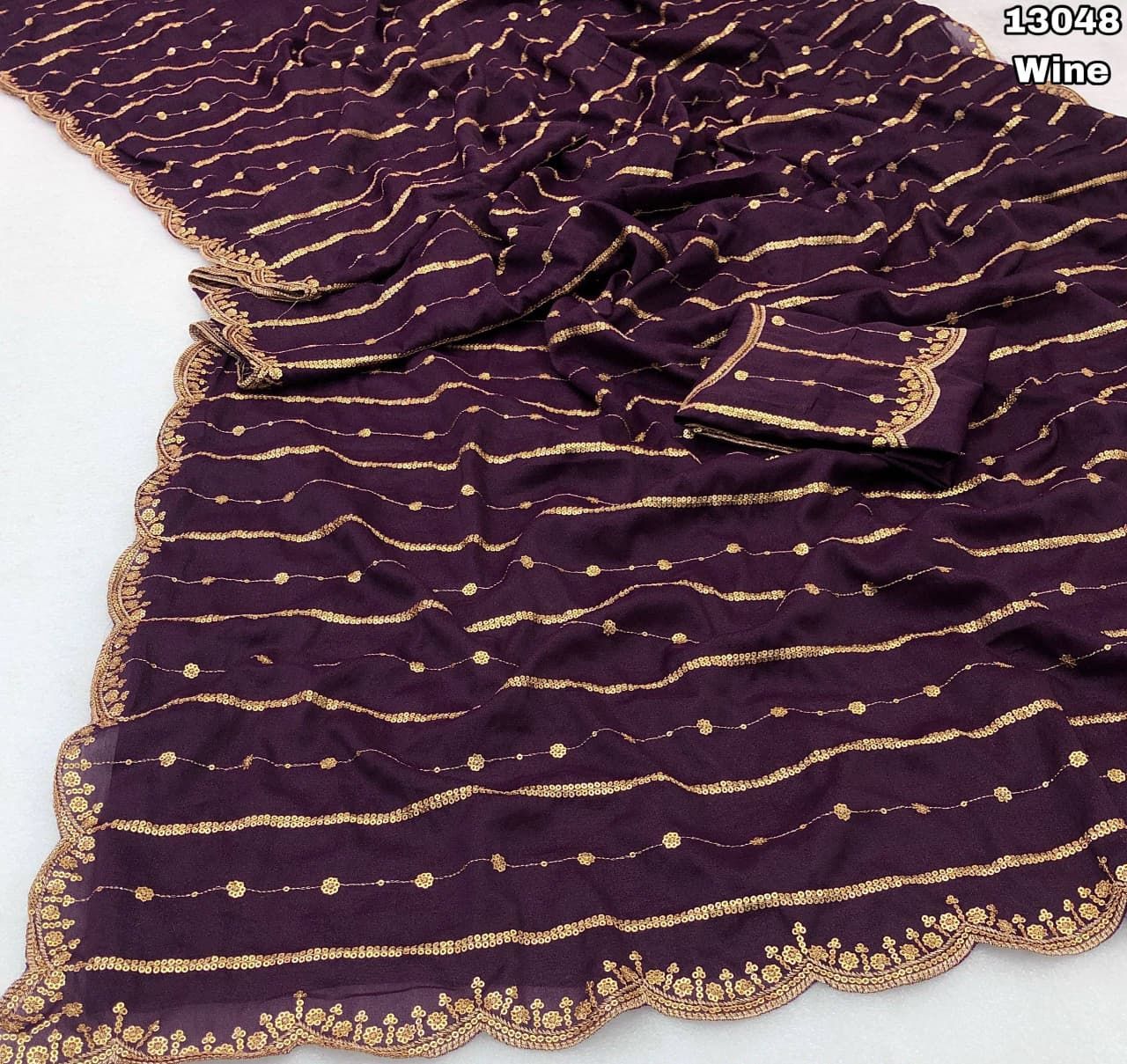Soft Space Silk saree - alternative angle