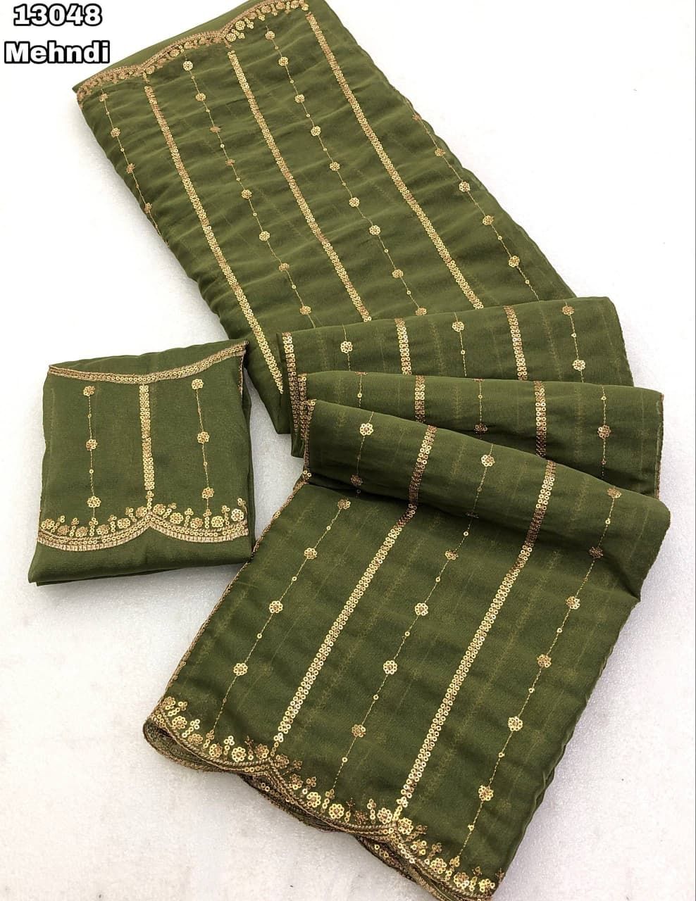 Soft Space Silk saree - side view