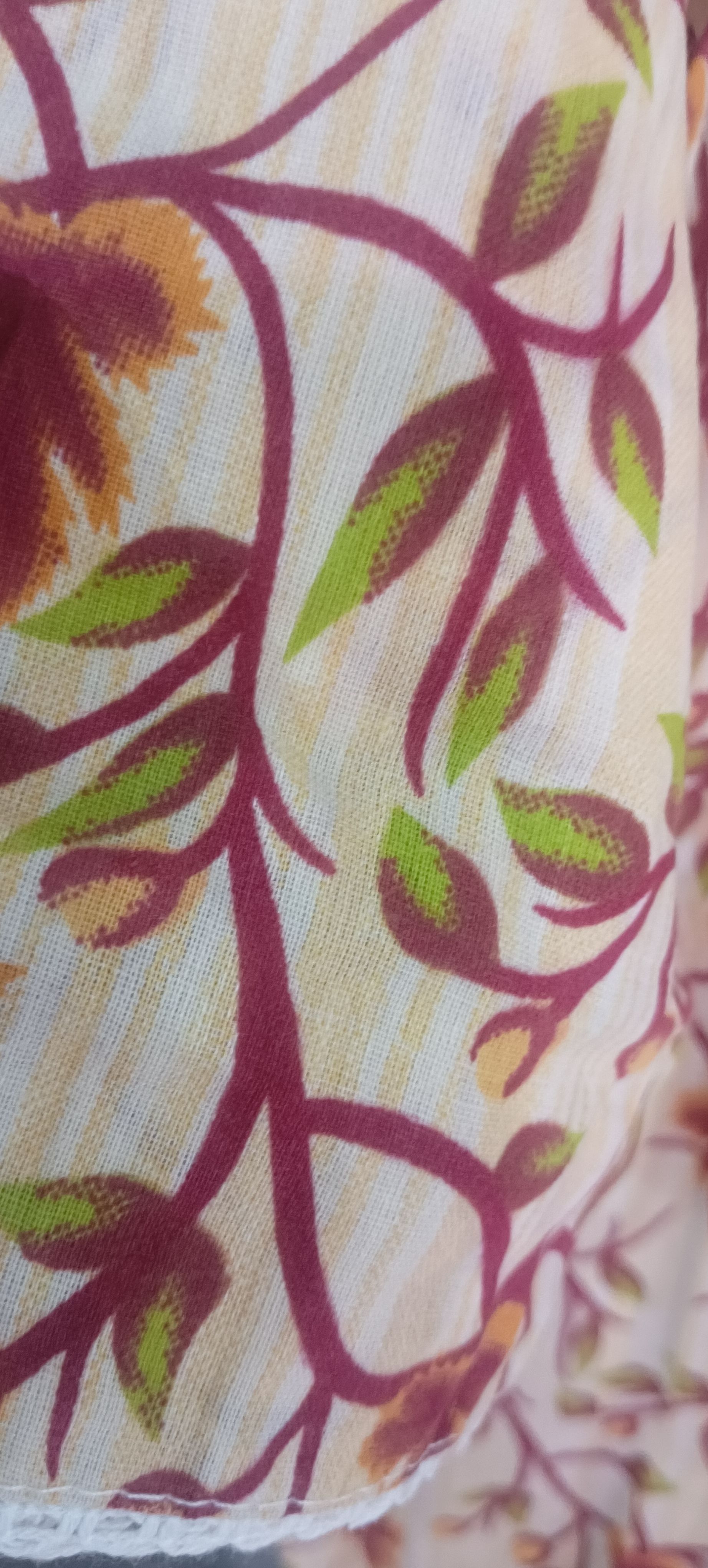 Cotton kurti with pant  - side view