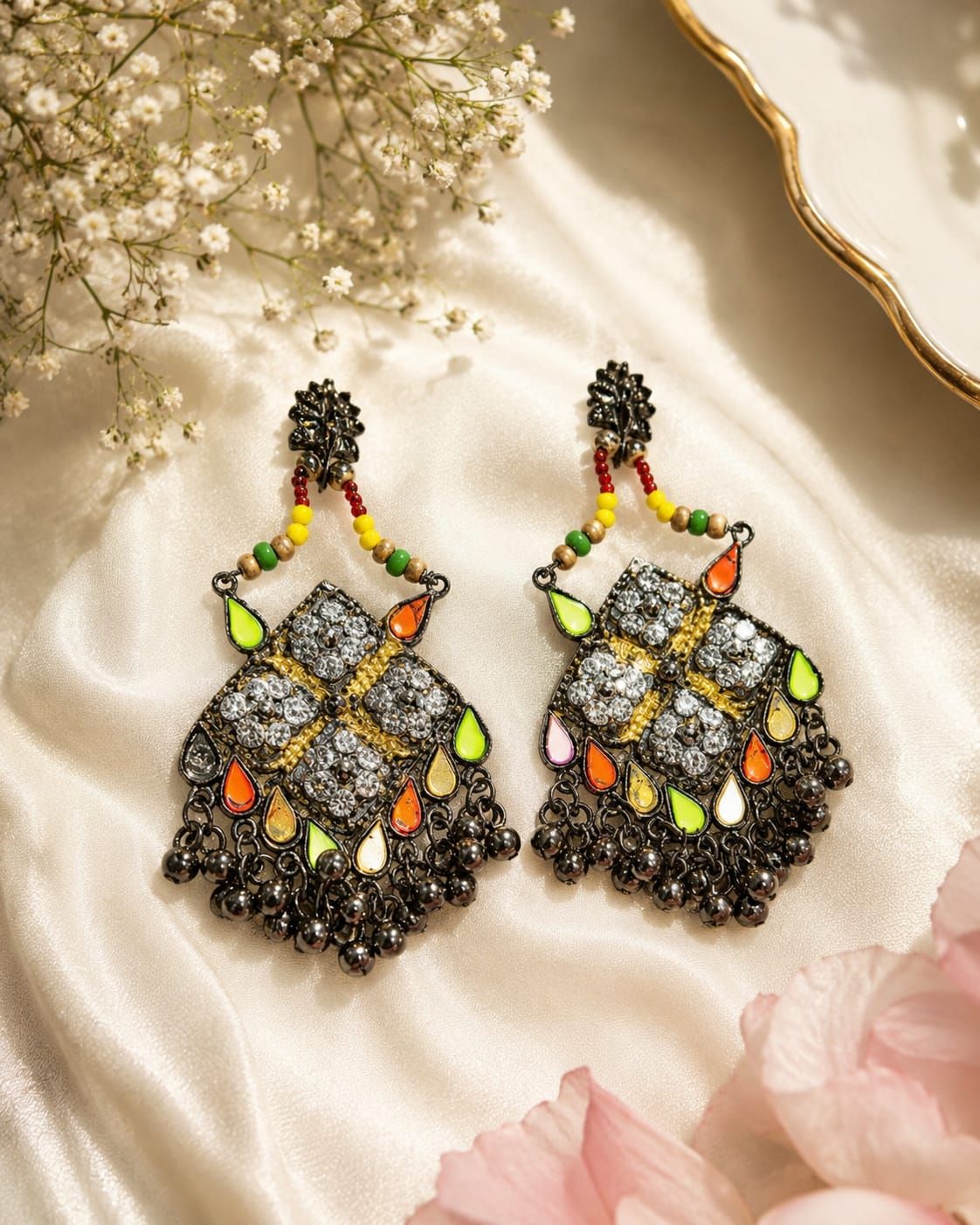 Anika Traditional Handcrafted Chandbali Ethnic Earrings