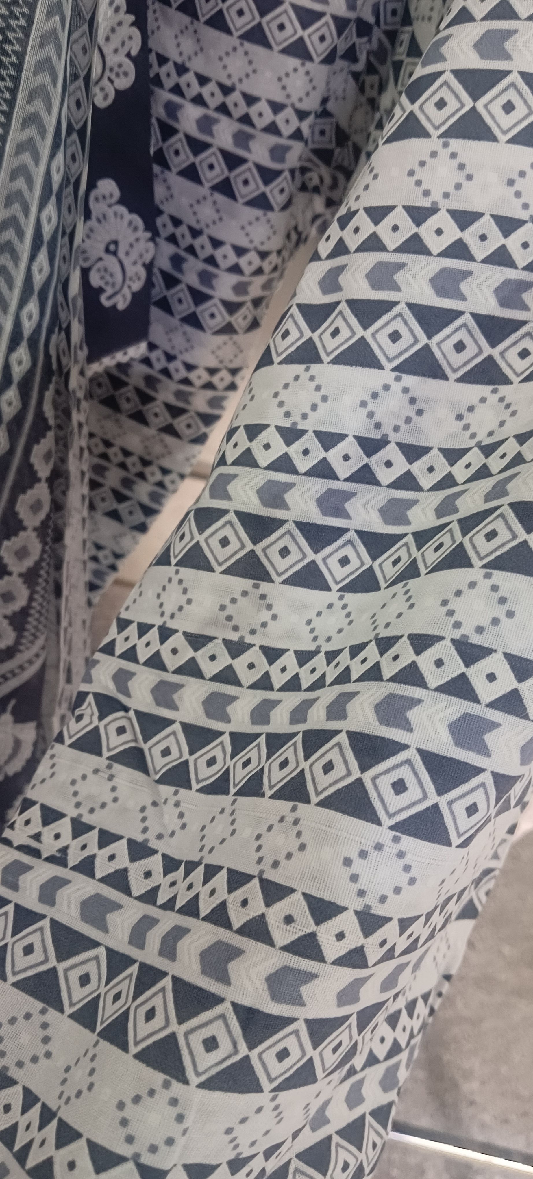 Women's kurti pant with dupatta 100% cotton  - in use