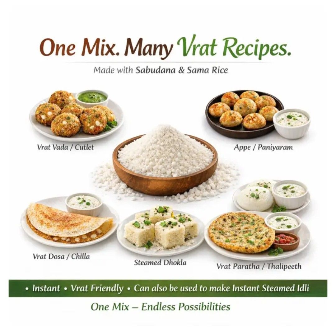 Upwas Multi Recipe Mix - in use