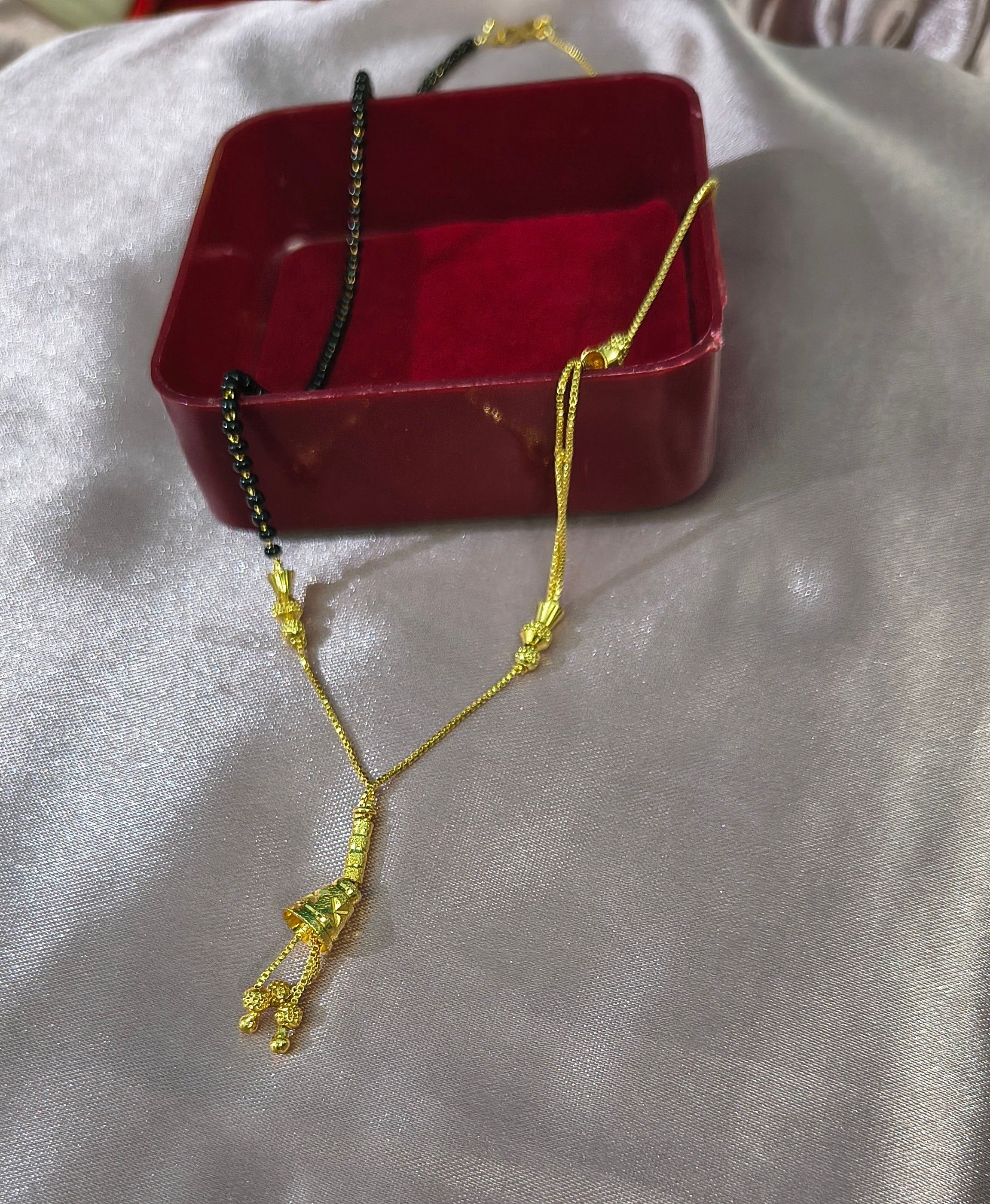Aadisiddhi Creations Golden Drop Daily Wear Mangalsutra For Women | Anti Tarnish | Lightweight | Office & Daily Use