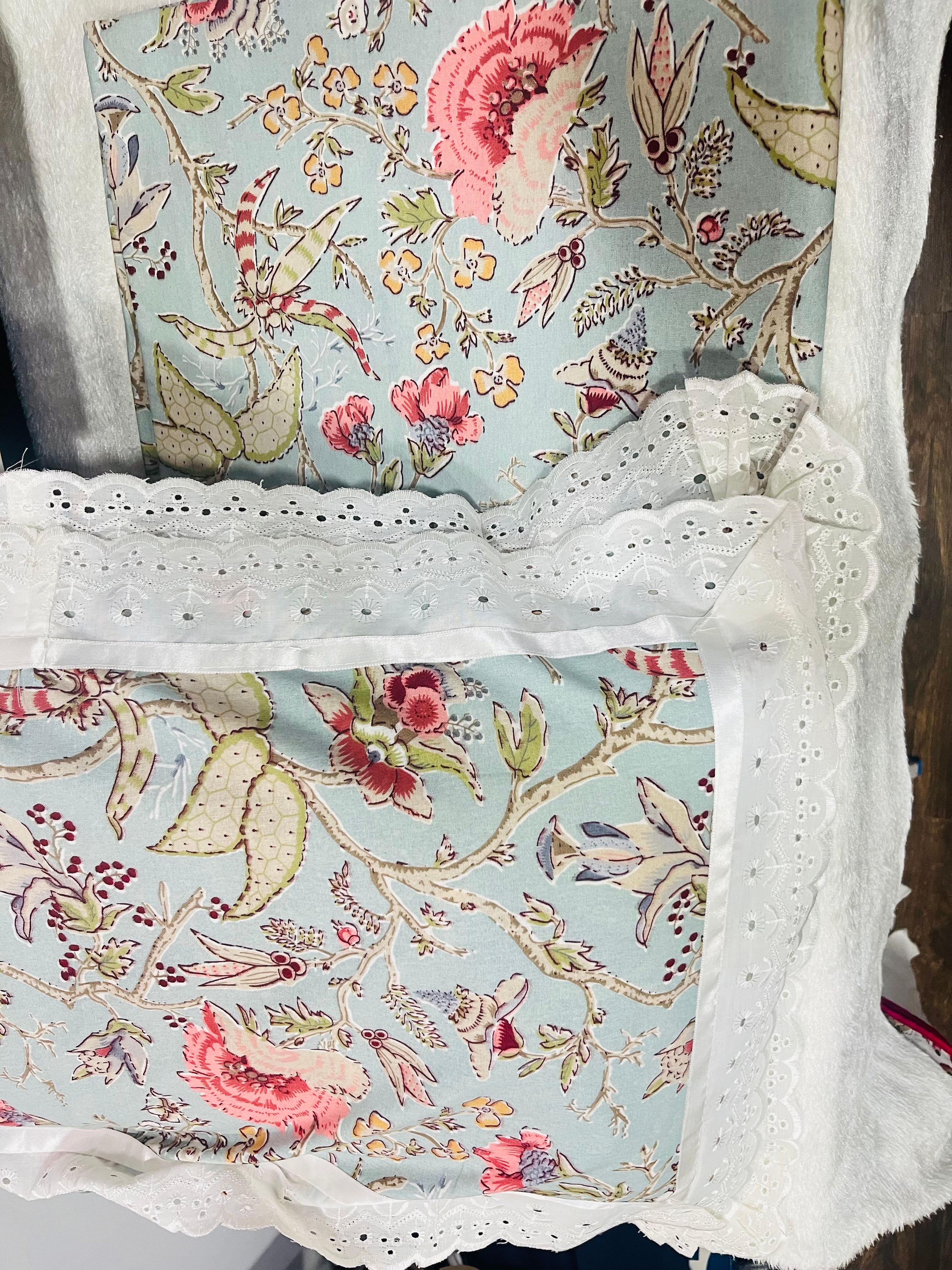Premium Cotton Floral Print Double Bedsheet with Pillow Covers
