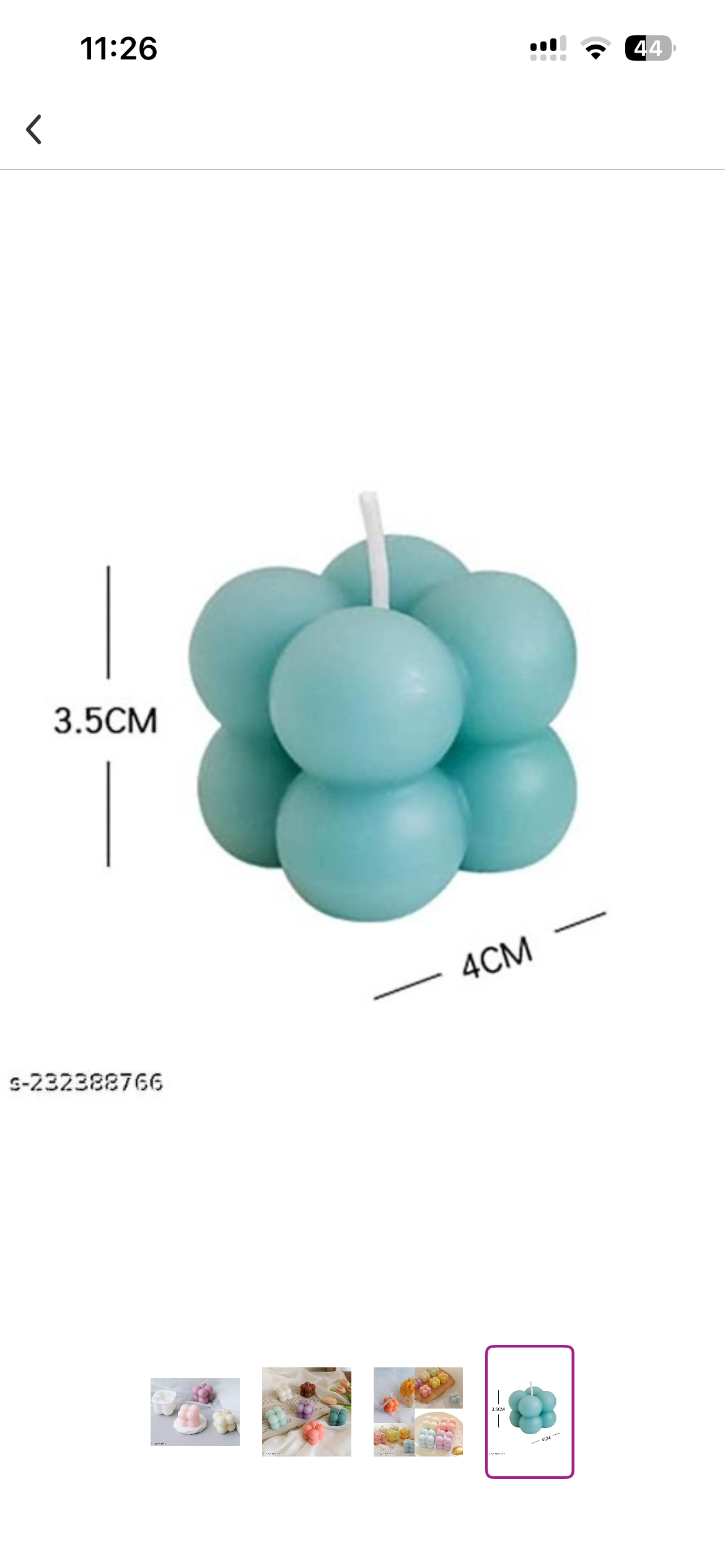 Handcrafted Aesthetic Small Bubble Soy Wax Candle